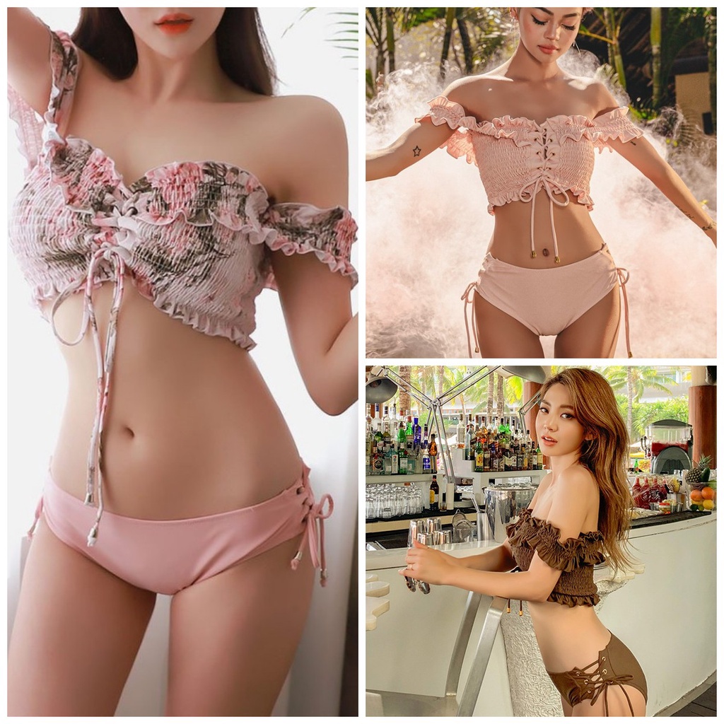 Bikini 2 mảnh trễ vai, quyến rũ, đồ bơi nữ sexy cho nàng ? STELLA