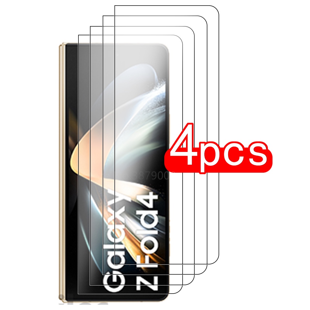 Set 4 Ốp Điện Thoại Kính Cường Lực Bảo Vệ Màn Hình Cho Samsung Galaxy Z Fold4 Case Sumsung Galaxy Fold 4 5G 7.6 inches Z Fold4
