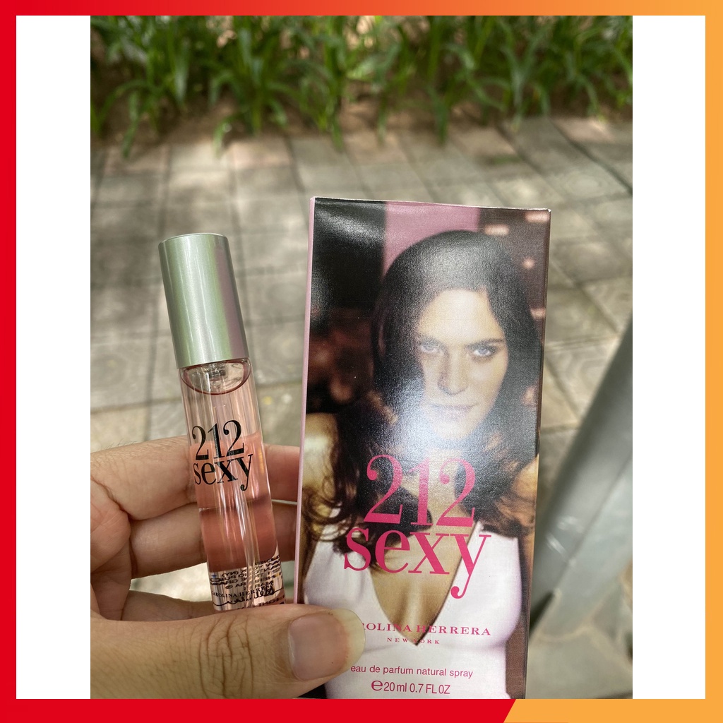 Nước hoa nữ 212 sexy woman 20ml thơm lâu hương thơm ngọt ngào nước hoa mini nữ