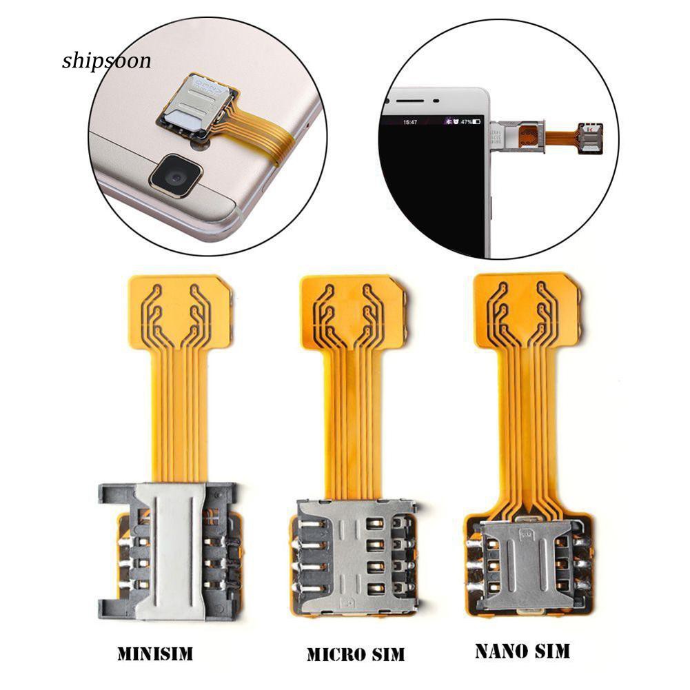 Cáp mở rộng kết nối hai thẻ SIM và Micro SD TF dành cho điện thoại Android