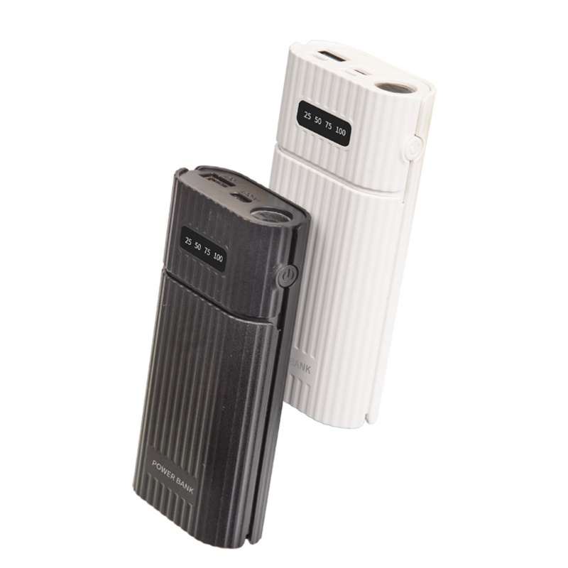 Vỏ pin sạc dự phòng DIY 2x18650 21700 QC3.0 USB+Type C PD