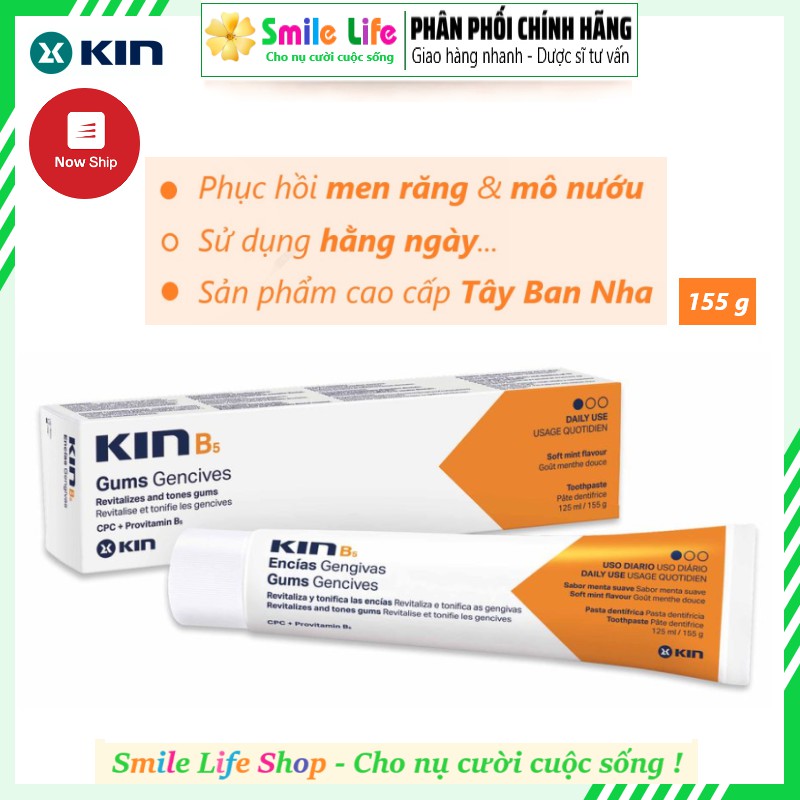 SMILE LIFE | Kem Đánh Răng Phục Hồi - Kin B5 ® 155g - PHỤC HỒI MÔ NƯỚU & MEN RĂNG