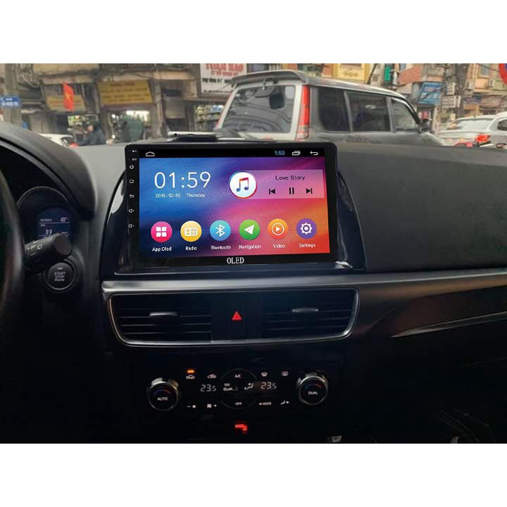 Bộ màn hình OLED C2 lắp sim 4G cho xe MAZDA CX5,RAM 2G,ROM 32G-android cho oto,đầu dvd trên ô tô,lắp camera ô tô