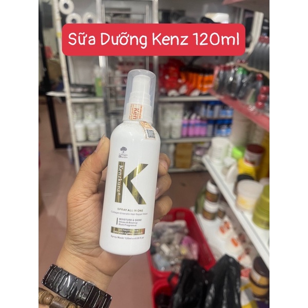 Sữa dưỡng / Xịt dưỡng đa năng Kenzkunz Collagen Keratin 120ml - Tạo ẩm,dưỡng mềm,tạo bóng,trẻ hóa tóc,lưu hương thơm 36h
