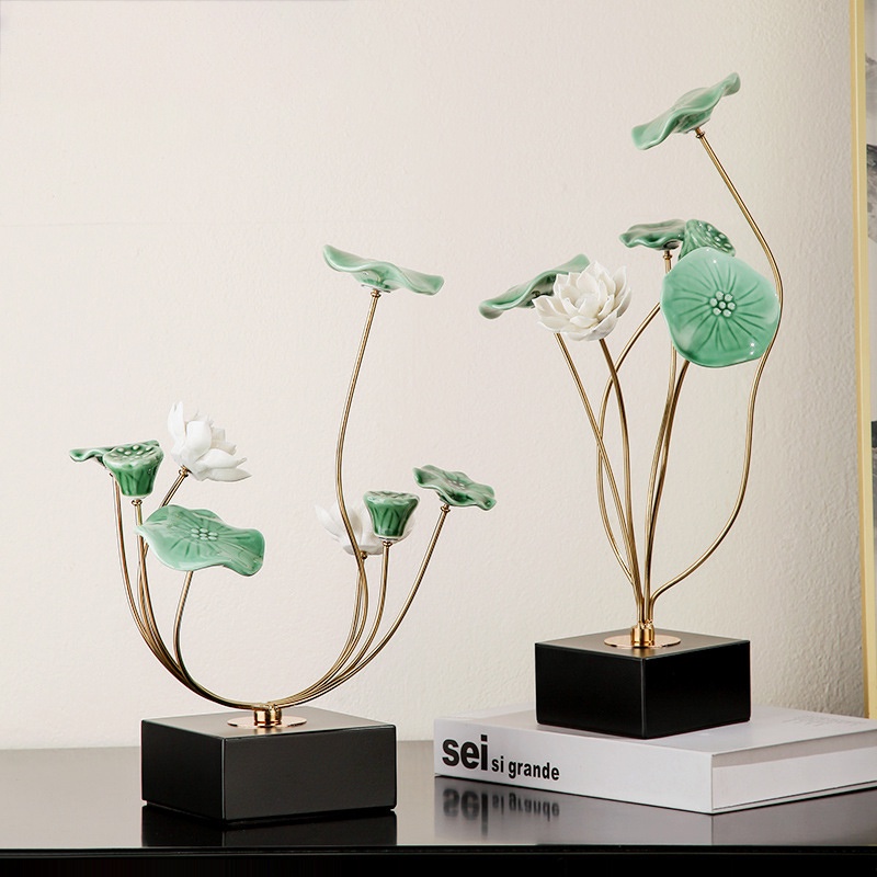 Lá sen Trang Trí Bàn Làm Việc Sáng Tạo Đồ Trang Trí PhòNg KháCh Trang Trí Tủ Rượu Tv Tượng Decor Trang Trí Nhà CửA Hiện Đại Đồ Trang Trí PhòNg Ngủ Phong Cách Bắc Âu Đồ Trang Trí Để BàN Quà TặNg Sinh NhậT
