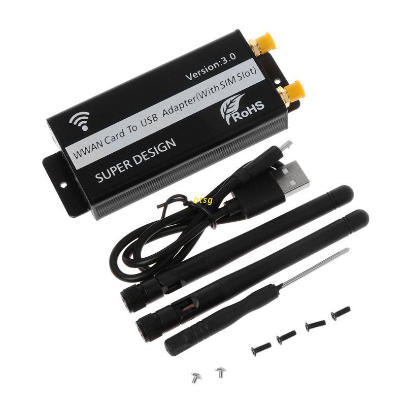 Đầu chuyển đổi NGFF sang USB kèm khe thẻ SIM cho mô đun WWAN/LTE/4G