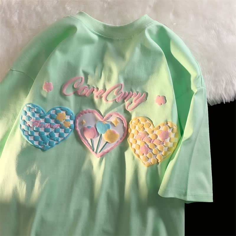 J & M❤️T shirt women oversized shirt fashion short sleeve tops