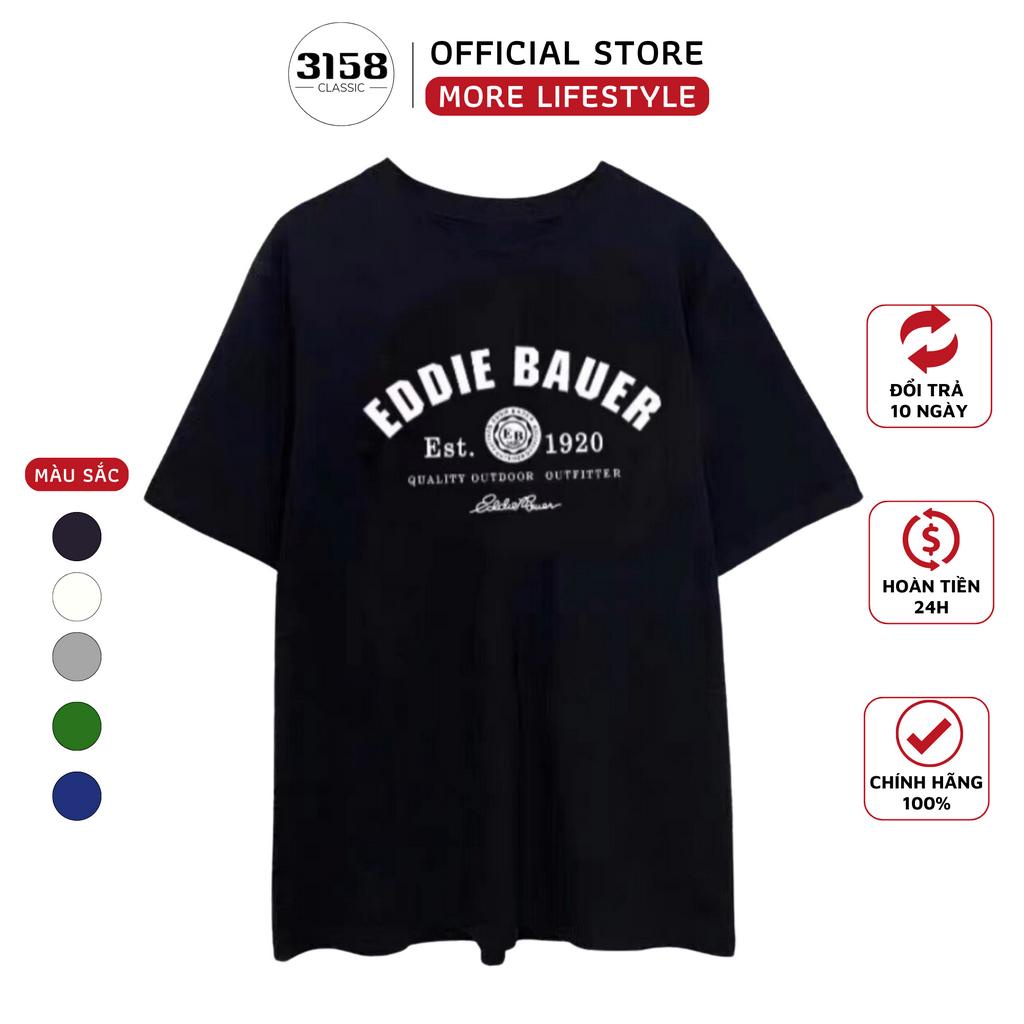Áo Thun 3158, Áo Thun 3158 chính hãng Nam Nữ Cotton Khô Form Rộng Nam Nữ Unisex in chữ EDD