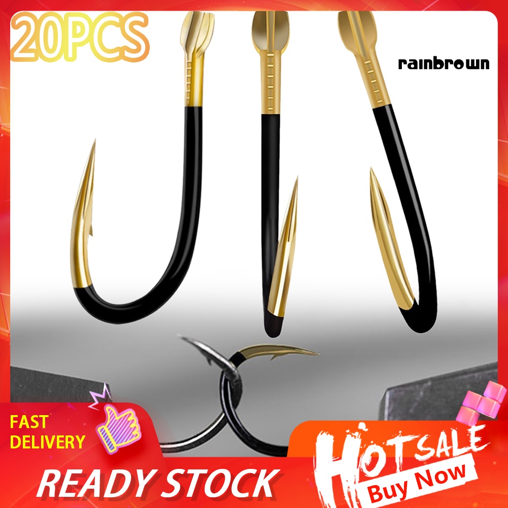 Set 20 móc câu cá bằng hợp kim titan thông dụng