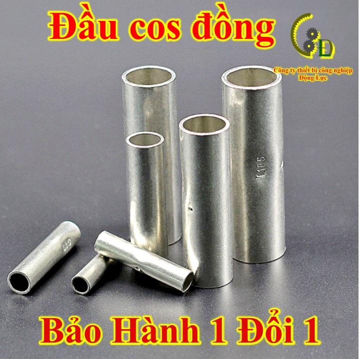 Đầu cos dây điện nối thẳng, đầu cốt  ống đồng bấm dây 70mm GTY 70, cút nối dây điện