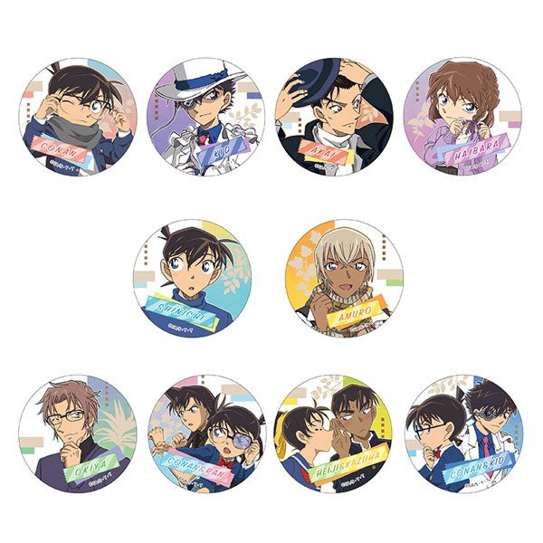 Huy hiệu IN HÌNH CONAN THÁM TỬ LỪNG DANH phụ kiện anime chibi xinh xắn