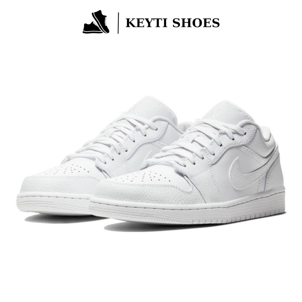 Giày Nike Air Jordan Trắng Cổ Thấp, Giày Sneaker AF1 nam nữ thể thao cao cấp