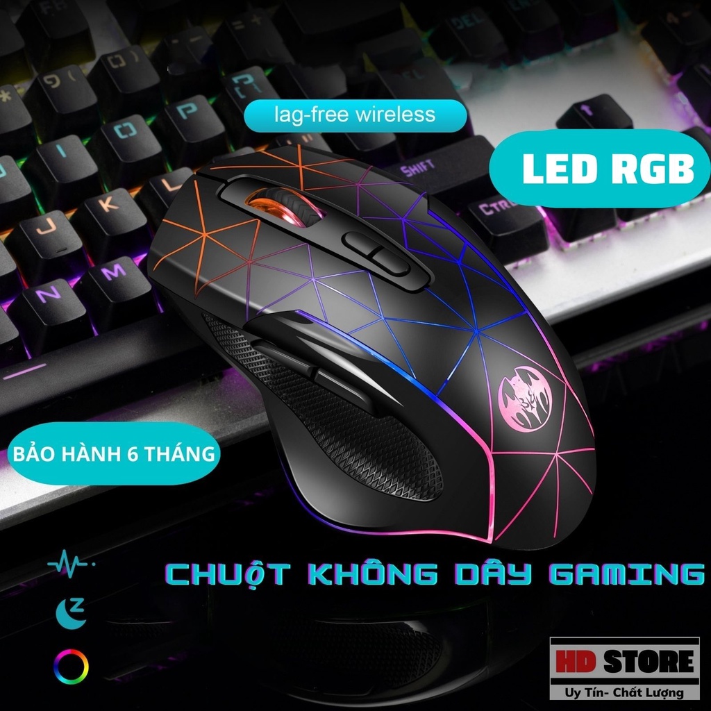 Chuột gaming không dây sạc điện G30, chuột văn phòng- Chính hãng bảo hành 6 tháng