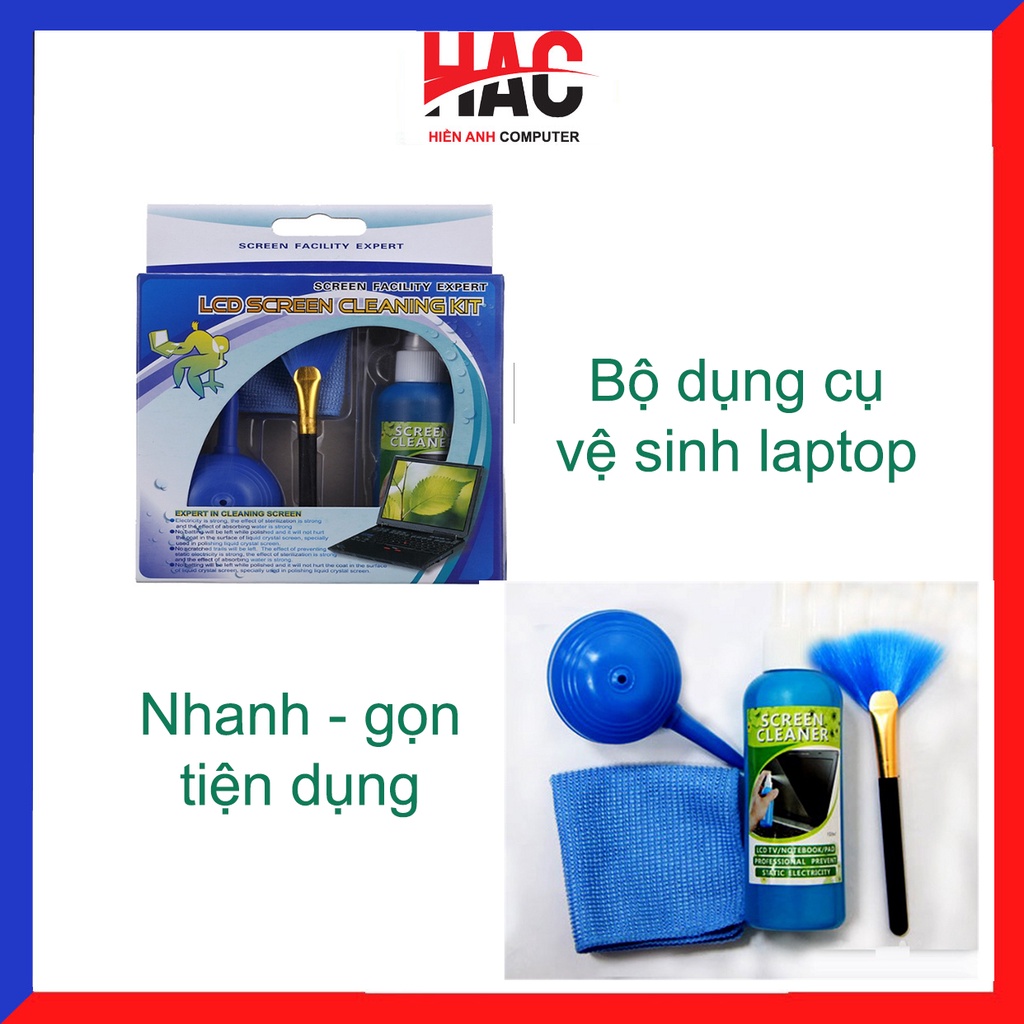 Bộ dụng cụ vệ sinh Laptop, Điện thoại, Máy ảnh, Màn hình máy tính 4 in 1, gọn gàng tiện dụng