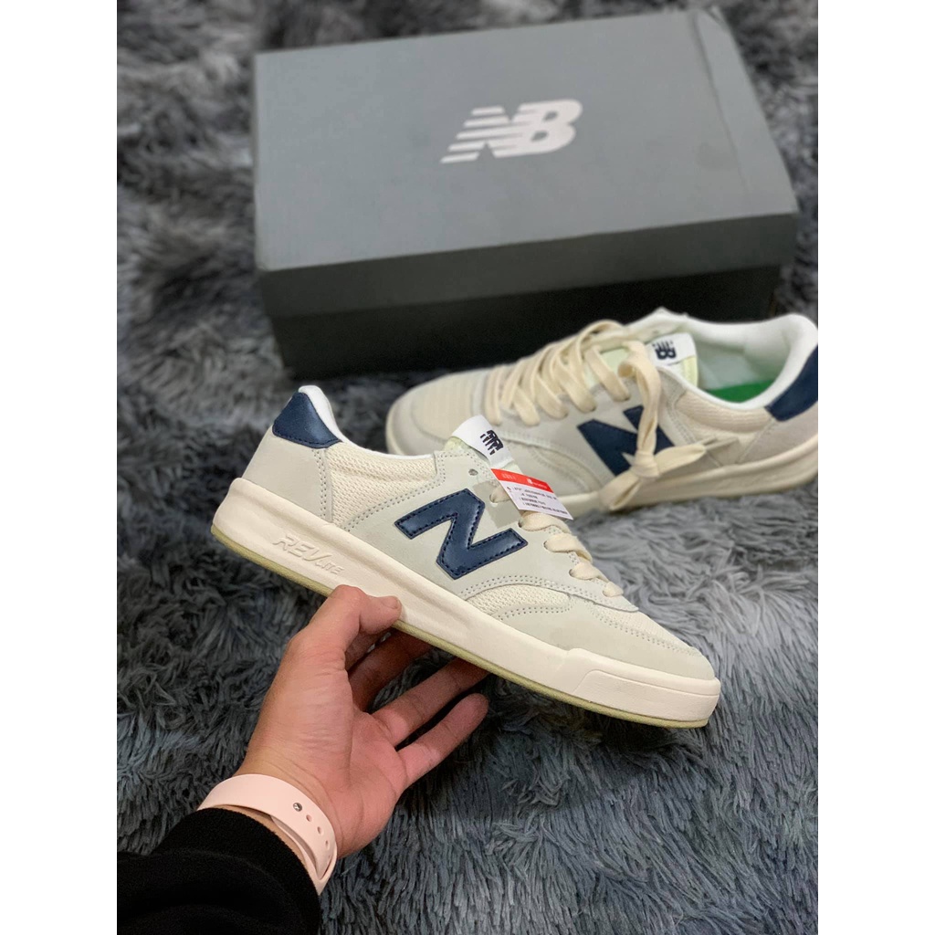 Giày Sneaker NB Crt 300 Logo Tím Than Giày Thể Thao Nam Nữ Thấp Cổ