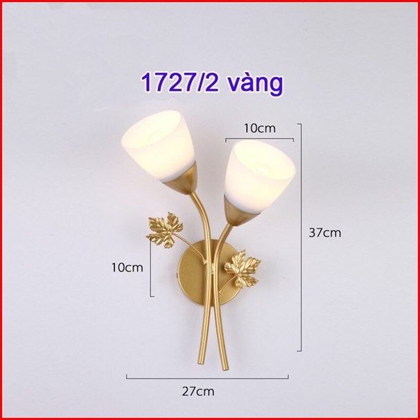 Đèn Tường Trang Trí Hiện Đại T1727-2 Sử Dụng Đui Bóng Xoáy E27 Thông Dụng_Trang Trí Phòng Khách Phòng Ngủ Cầu Thang