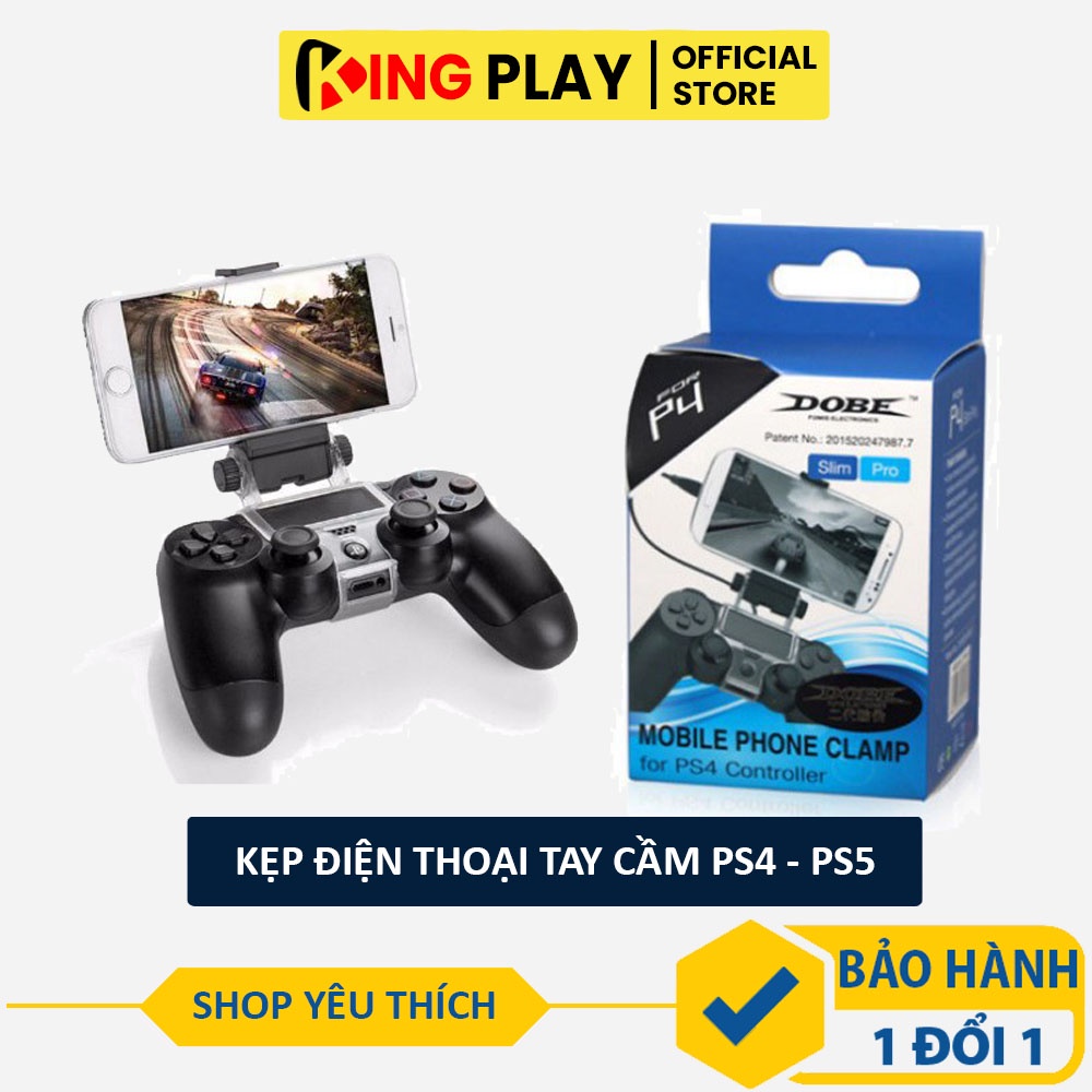 Kẹp điện thoại cho tay cầm PS4 PS5 - Giá đỡ điện thoại cao cấp cho tay cầm chơi game