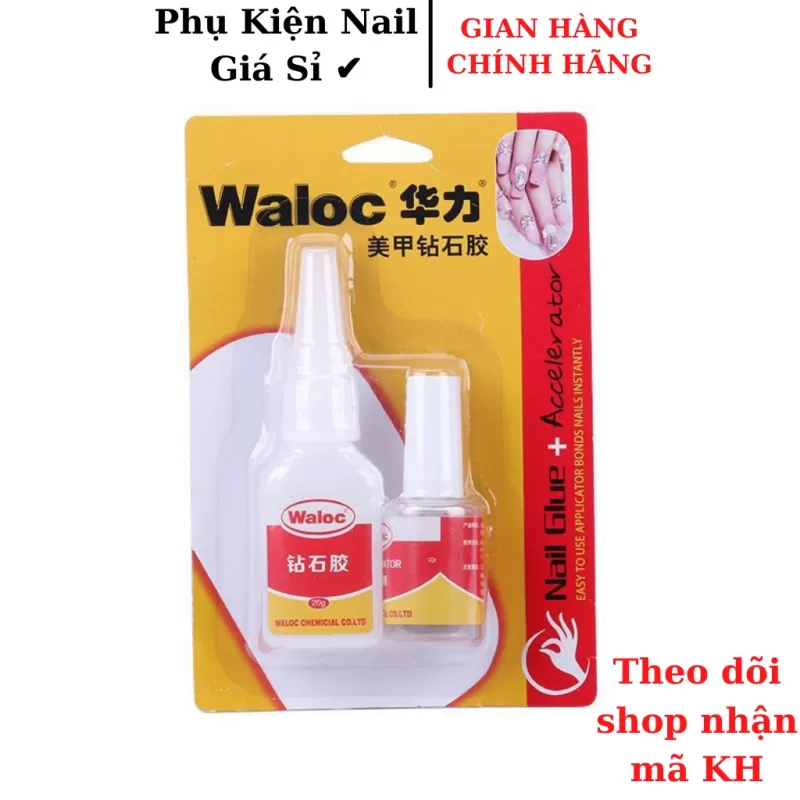 Keo dán móng Waloc chính hãng hàng loại 1 - keo bê tông đa năng