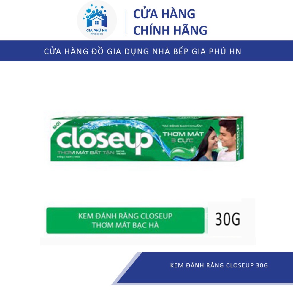 Kem Đánh Răng Closeup 3 Cực Thơm Mát, Làm Trắng, Chống Sâu Răng 30g