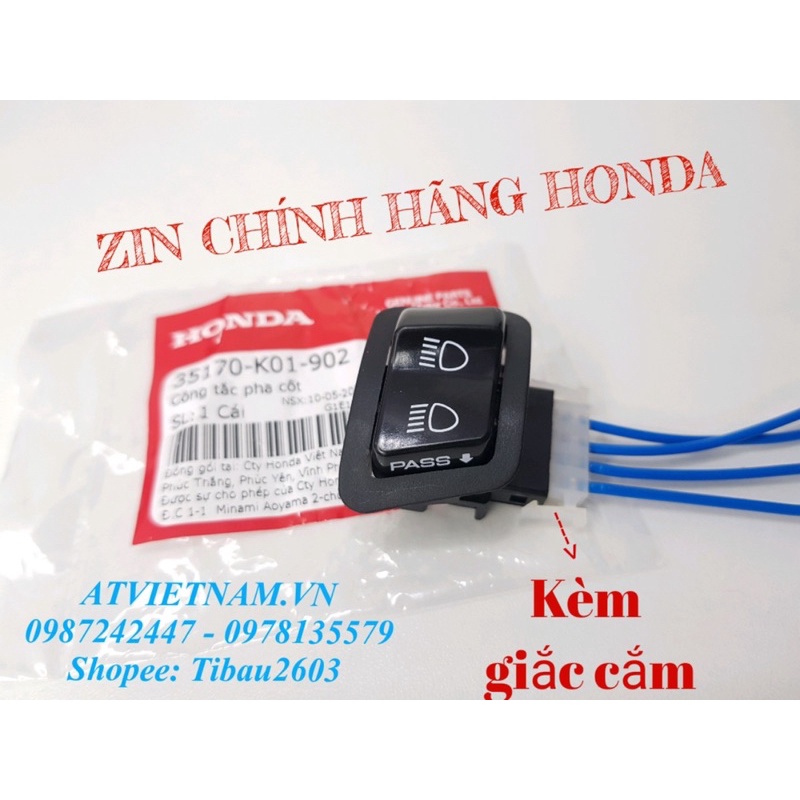 Công tắc passing SH chính hãng HONDA - Công tắc pha cos