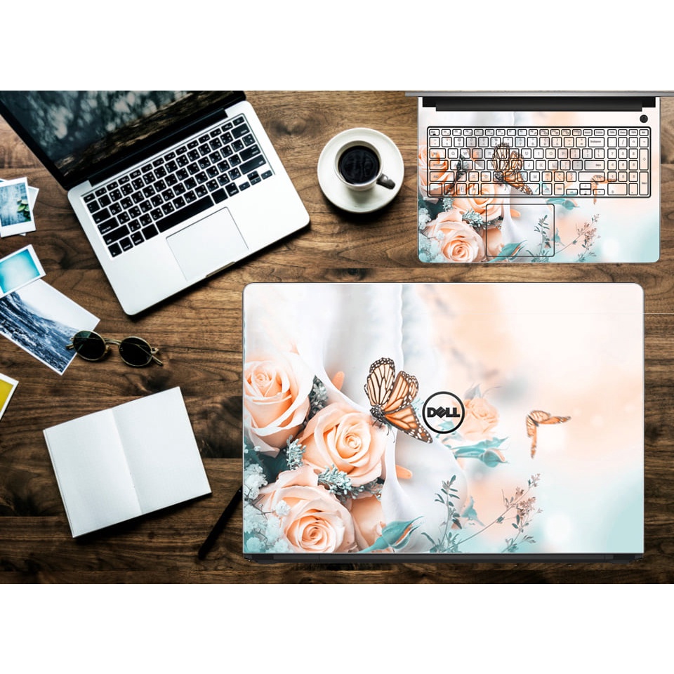 Miếng Dán Skin Laptop in theo yêu cầu Dell Hp Acer Asus Macbook VaiO Lenovo Cắt Sẵn Theo Model máy Skin Chống Nước 3M US