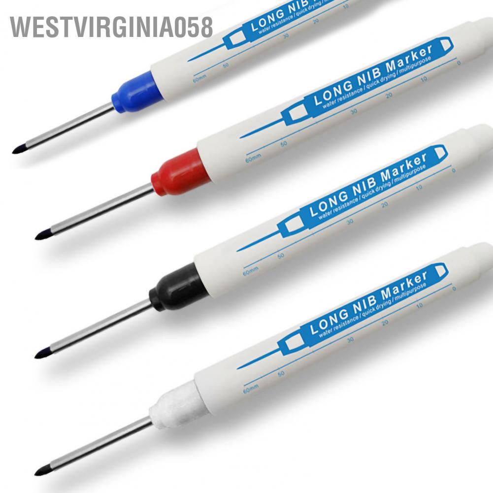 ????Hàng Hot???? Bút đánh dấu dài Nib Đa chức năng Chống thấm nước Lỗ sâu 30mm Bút đánh dấu tiếp cận để chế biến gỗ ????Hàng giao ngay????Westvirginia058