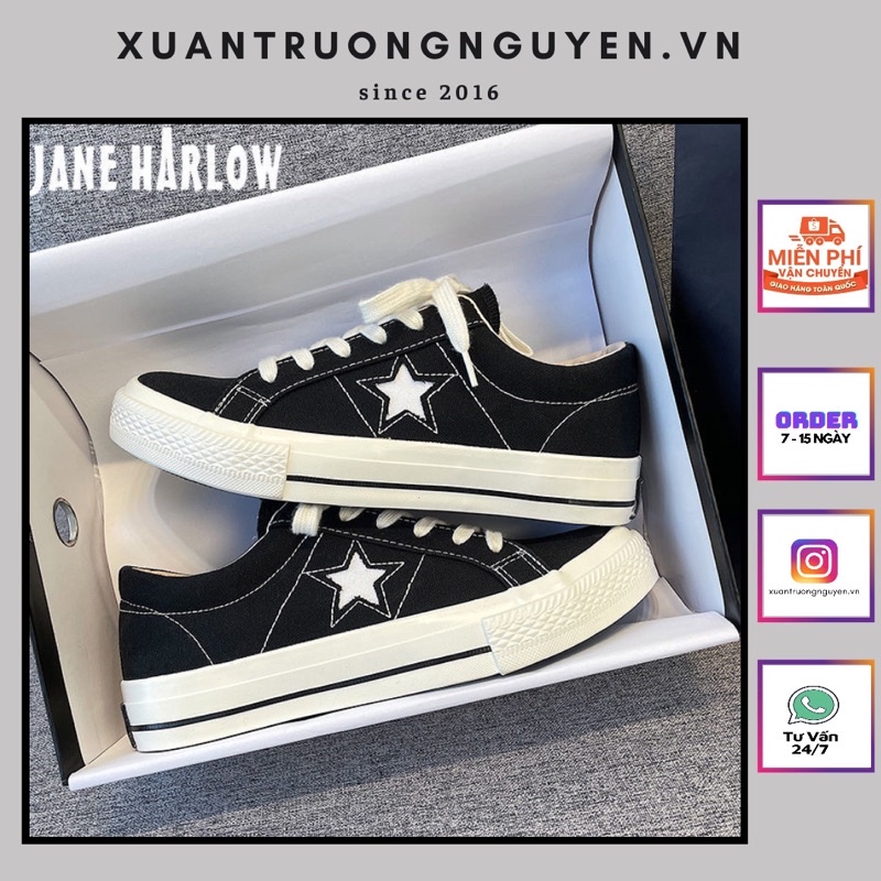 Giày thể thao Ulzzang Sneaker OLD SKUL nam nữ hình ngôi sao đế bánh mì tăng chiều cao giá rẻ