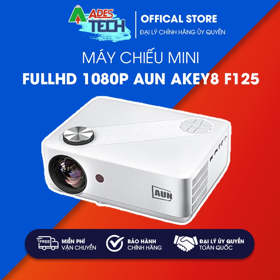Máy chiếu mini Fullhd 1080p AUN AKEY8 F125 - BẢO HÀNH 12 THÁNG