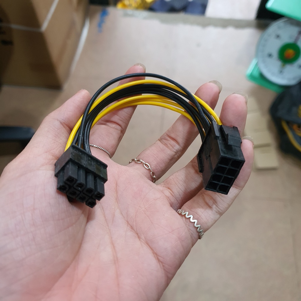 Dây nối dài 8 pin sang 8 pin CPU 1 đầu đực 1 đầu cái - male to female dài ~ 18cm