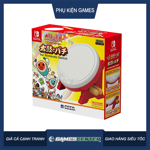 Bộ trống Hori Taiko Drum Controller cho Nintendo Switch