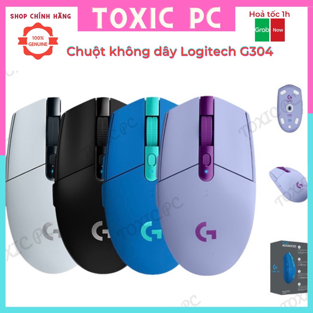 Chuột không dây Logitech G304, siêu tiết kiệm pin, thích hợp chơi game và làm việc văn phòng