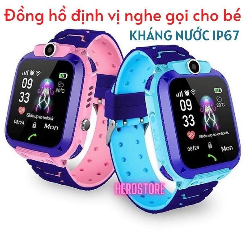 Đồng hồ thông minh ĐỊNH VỊ CHỐNG NƯỚC dành cho trẻ em Q12S Plus bản tiếng việt Chính Hãng