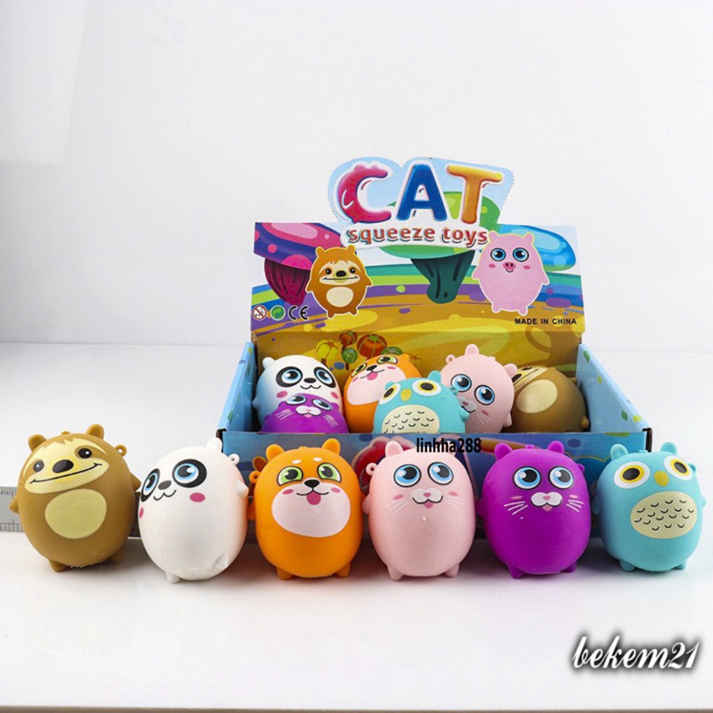 Squishy Mochi Thú Bóp Mềm Mịn Hình Thú NEW 2021 Con Gà Vàng Chim Cánh Cụt cực đáng yêu mochi slime