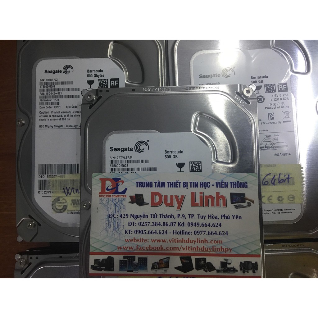 HDD 500G Seagate cài sẵn Win theo yêu cầu bảo hành 06 tháng