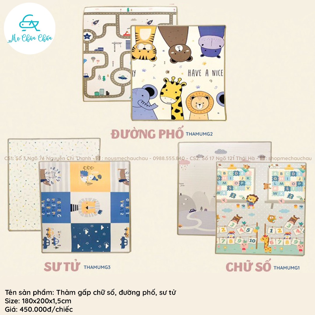 Thảm Gấp Umoo Trài Sàn Cho Bé Chống Trượt