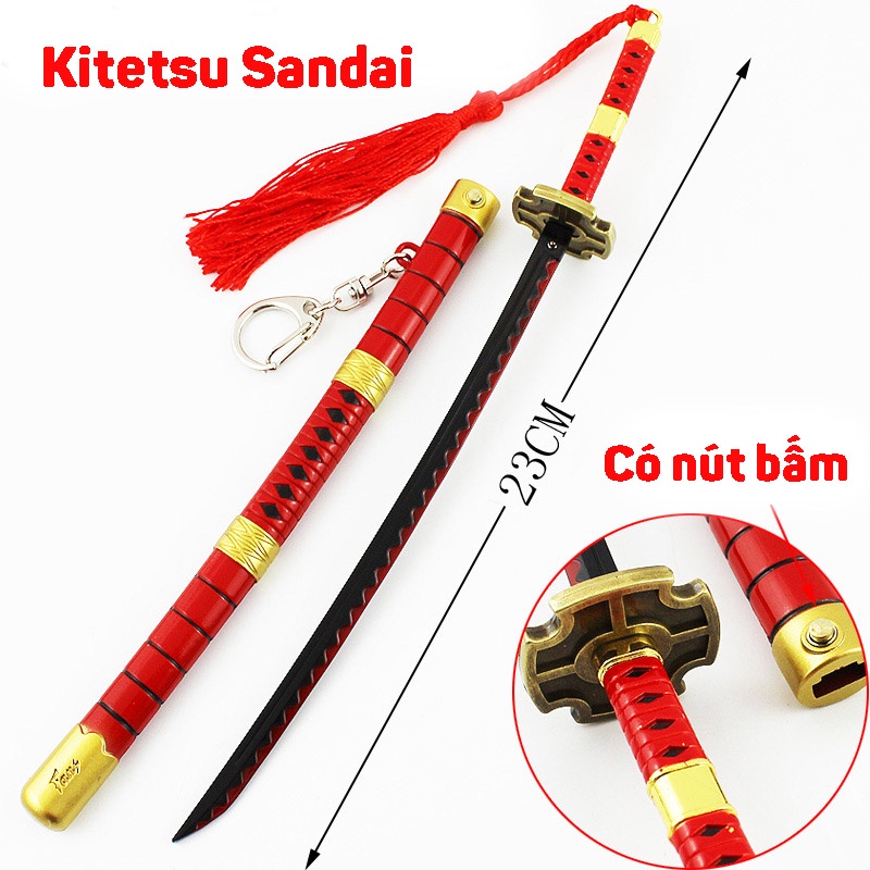 Mô hình Móc khóa kiếm Kitetsu sandai của Roronoa Zoro trong one piece onepiece katana sword anime