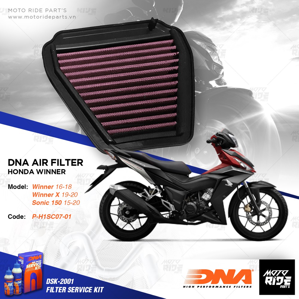 DNA P-H1UB17-01 LỌC GIÓ HONDA WINNER 150 / SONIC 150