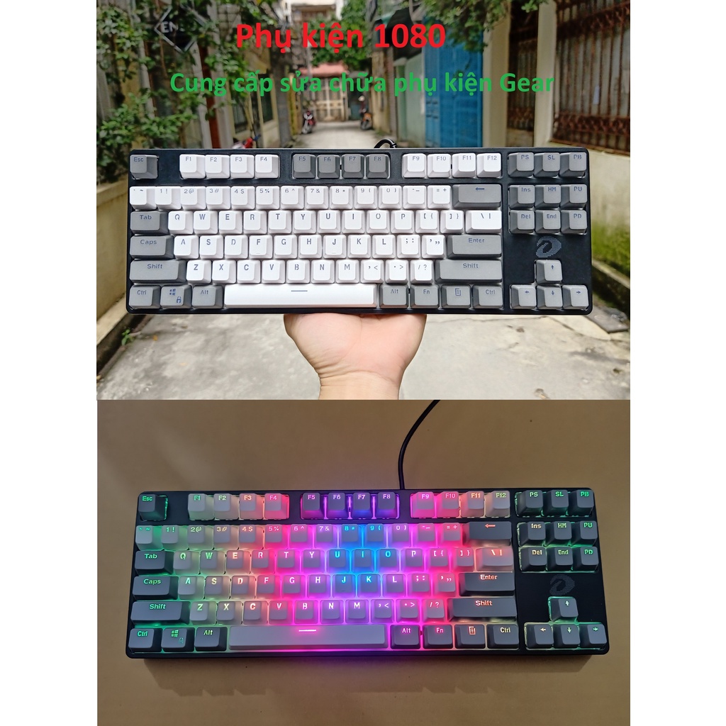 Bàn phím cơ DAREU EK880 led RGB bản Mix keycap Pbt nhiều màu đa dạng mẫu
