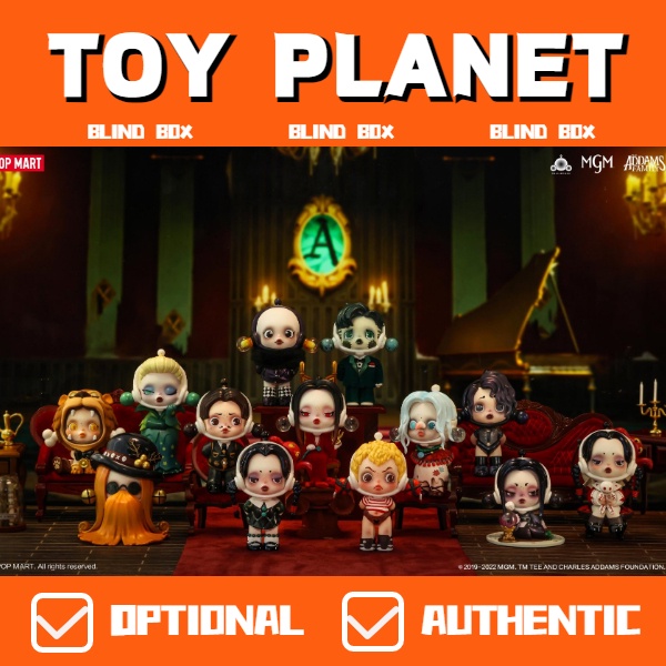Pop mart popmart Đồ Chơi Nghệ Thuật skullpanda addams family series Dễ Thương Làm Quà Tặng