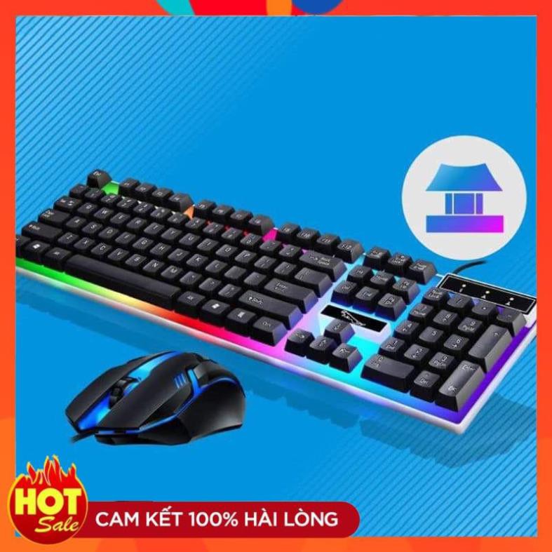 Bàn Phím Chuột Giả Cơ G21  - Chuyên game - Có đèn LED 7 màu - Cho máy tính, laptop