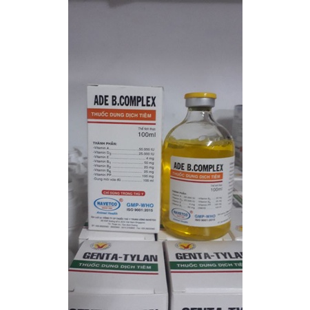 ADE BCOMLEX  bổ sung vitamin A,D,E, vitamin nhóm B cho gia súc, gia cầm