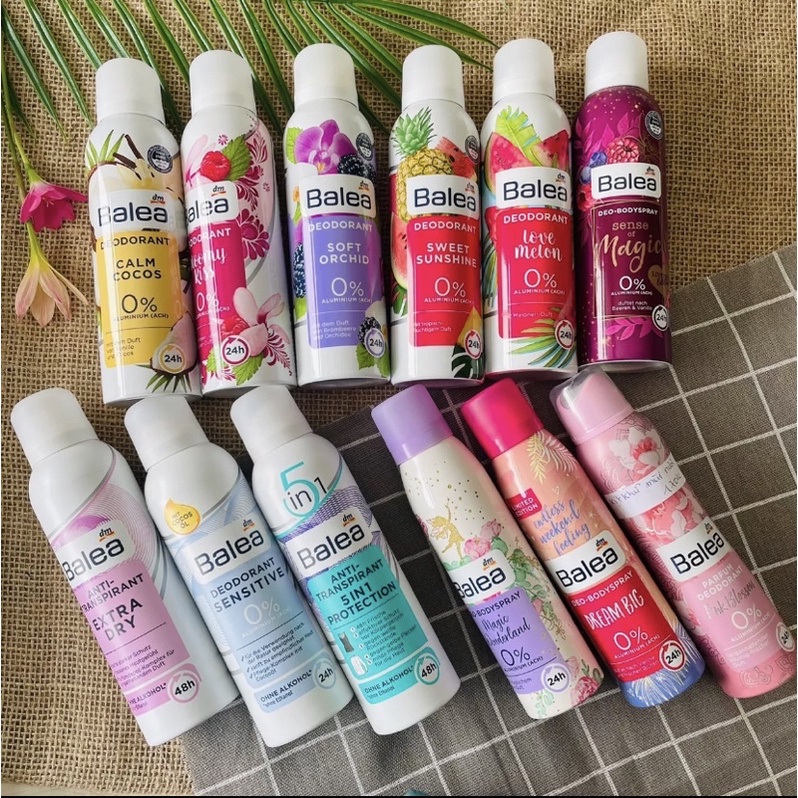 Balea Đức Xịt khử mùi  hương nước hoa cho nam, nữ đủ màu date mới nhất parfum deodorant deo bodyspray