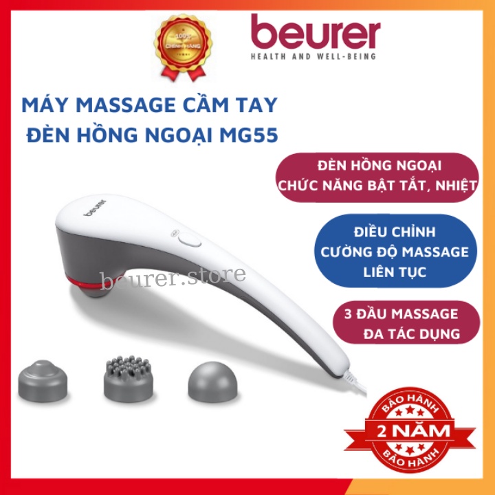Máy massage hồng ngoại cầm tay Beurer MG55, mát xa xoa bóp bấm huyệt trị lệu cổ vai gáy bằng điện tiện lợi giá rẻ