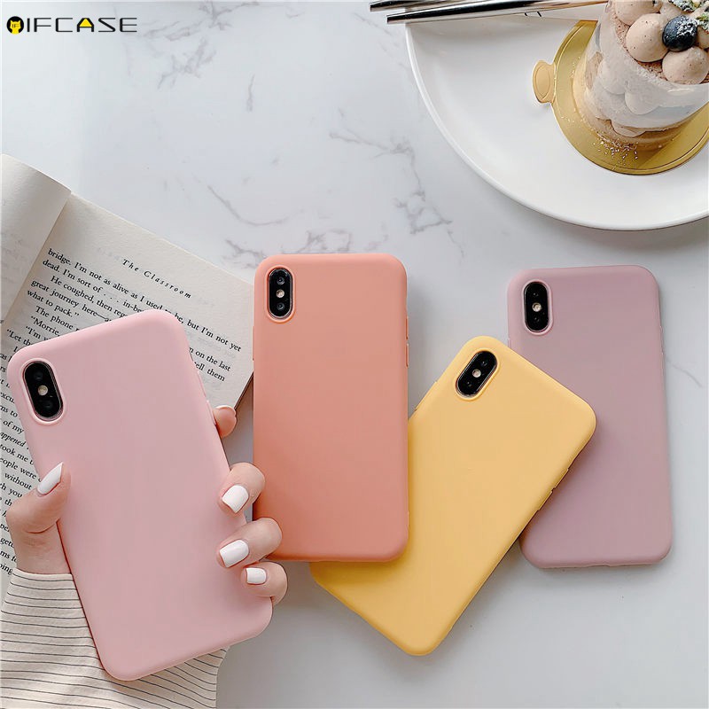 Ốp Điện Thoại Silicone TPU Mềm Màu Kẹo Cho Samsung Galaxy M20 J7 J5 J3 Pro 2017