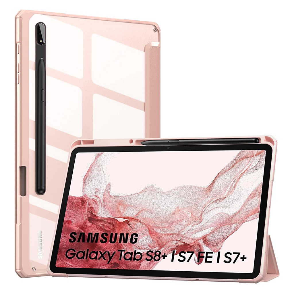 Ốp Bao Da Máy Tính Bảng Trong Suốt Cho samsung galaxy tab s7 s8 plus s9 fe + 12.4 tab s9fe 10.9 s7 s8 11 "s6 lite 10.4 Ốp
