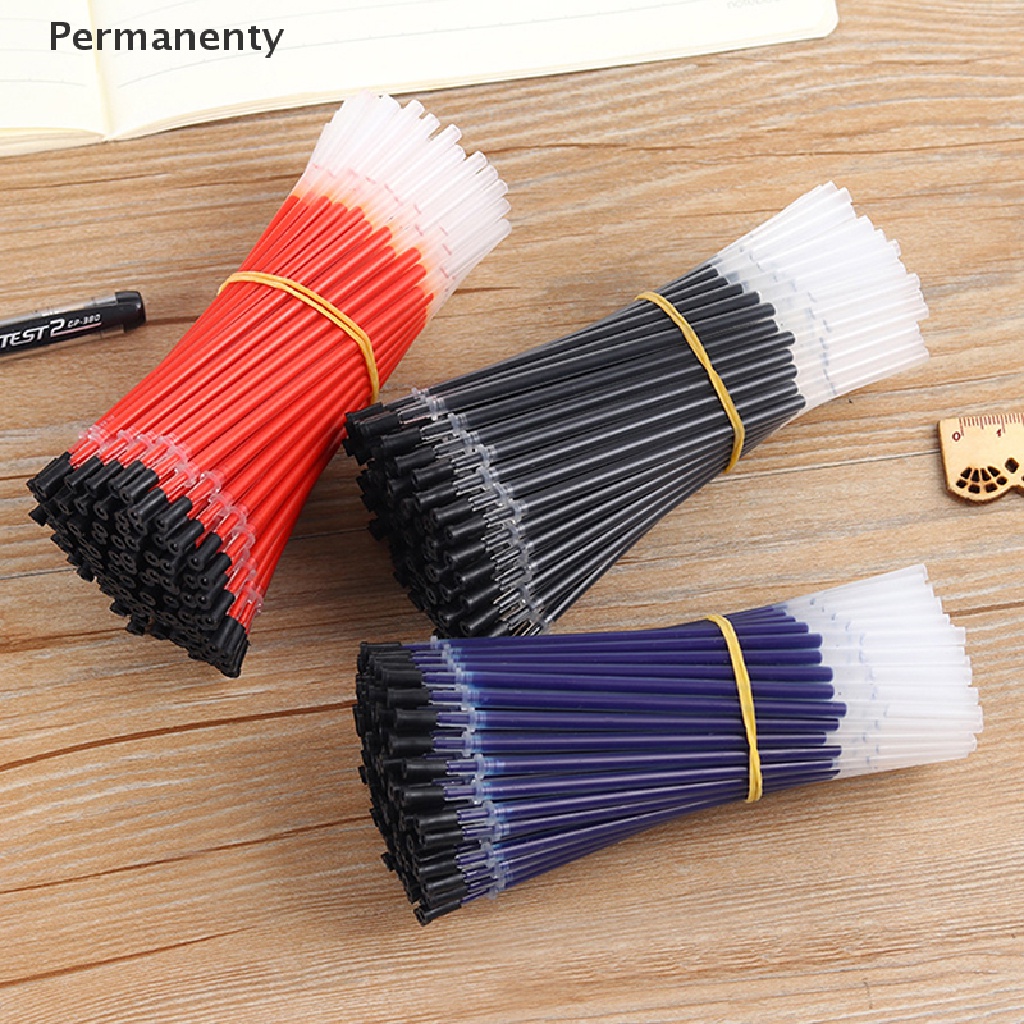 Set 10 Ruột Bút Mực Gel 0.38mm Màu Đen / Xanh Đỏ