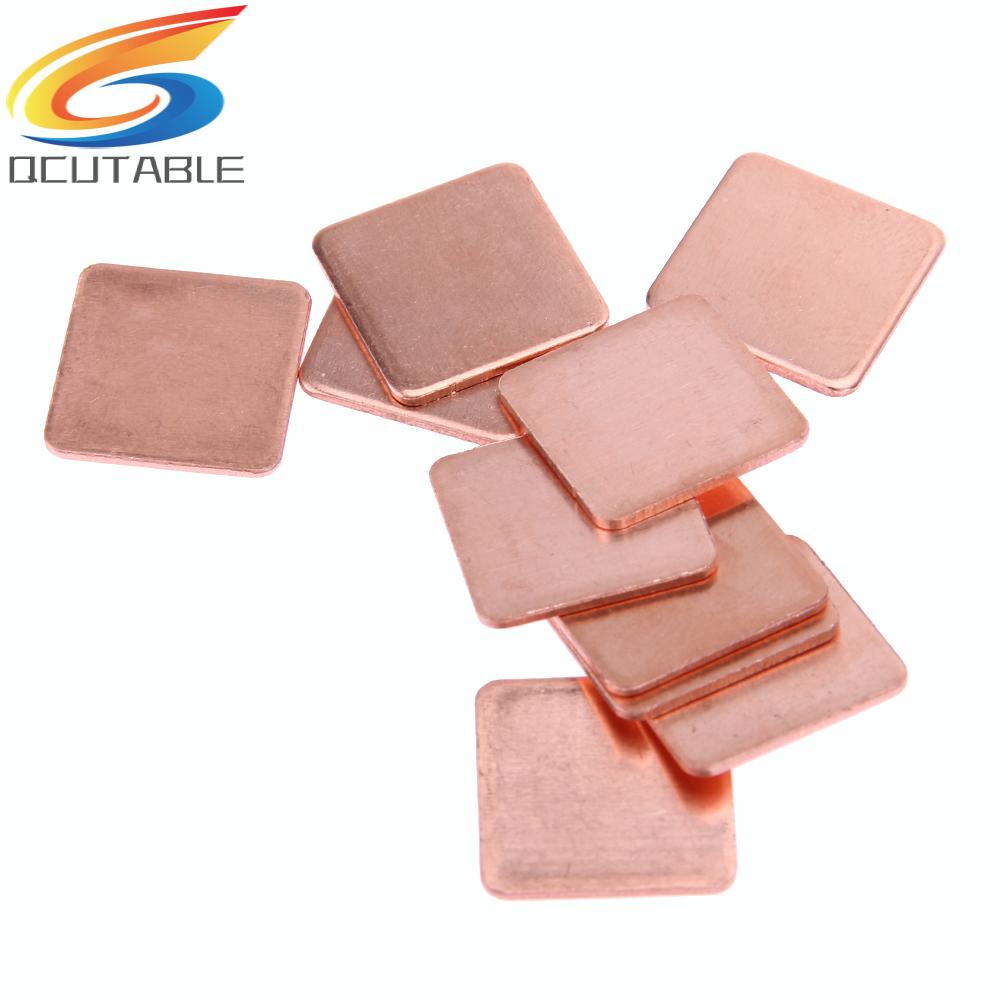 Set 10 Miếng Đồng Tản Nhiệt 20mmx20mm 0.3mm Sang1.5Mm Chuyên Dụng Dành Cho Chip IC CPU GPU CPU