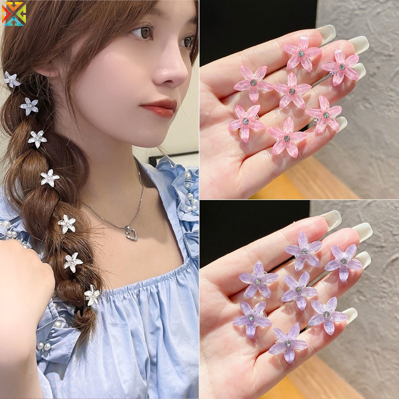 Set 10 Kẹp Tóc Hoa Nhỏ Xinh Xắn Thời Trang Dành Cho Nữ