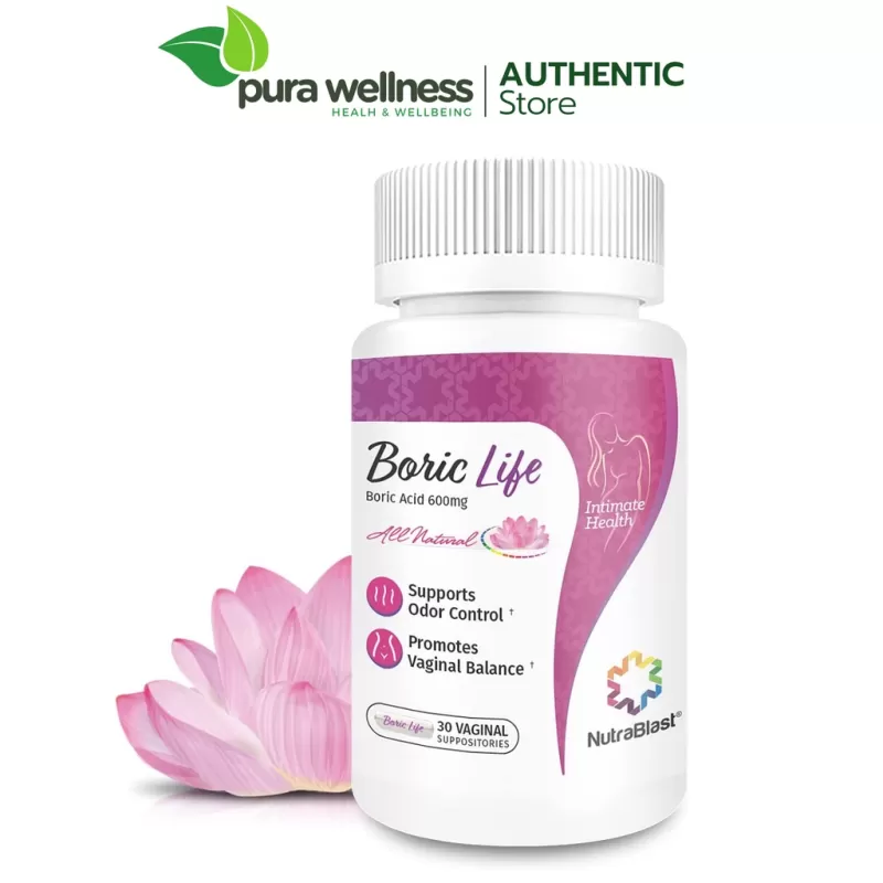 NutraBlast Boric Acid Bảo vệ vùng kín 30 viên