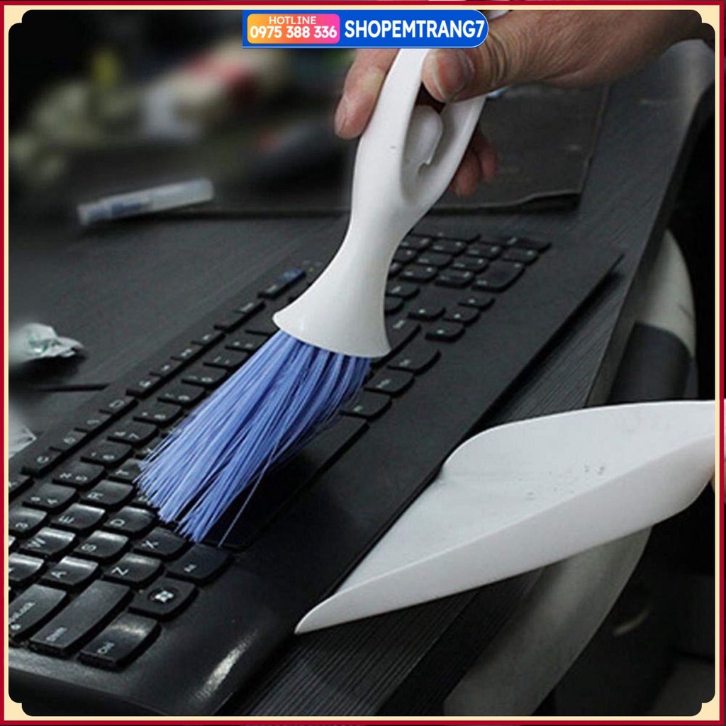 Chổi quét bụi mini bàn phím máy tính, cây lau nội thất dễ dàng thuận tiện,Chổi và Xẻng Vệ sinh Cửa Gió Điều Hoà Xe Hơi